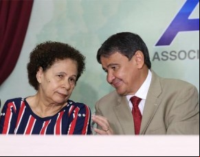 Governador Wellington Dias (PT) e vice Regina Sousa (PT)(Imagem:Roberta Aline)