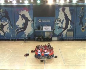 Caic/GHC/Nassau comemora terceiro lugar.(Imagem:CBHb)