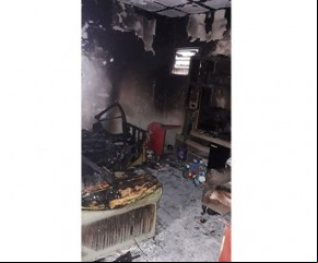 Marido agride mulher e é suspeito de incendiar residência no bairro Dirceu.(Imagem:Reprodução)