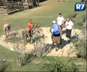  Peões e Roceiro acreditam que Renata vai embora(Imagem:Reprodução/ Rede Record )