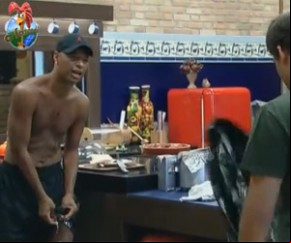 Ex-jogador decide não fazer sua tarefa por completo.(Imagem:Reprodução/Rede Record)