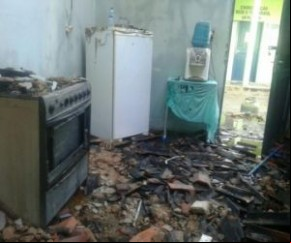 Incêndio destrói parte da secretaria de Educação de Monsenhor Gil.(Imagem:florianonews.piauiconectado.com)