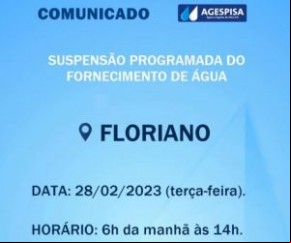 Comunicado Agespisa(Imagem:Divulgação)