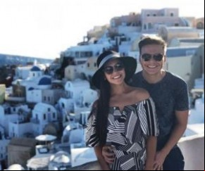 Thais Fersoza e Michel Teló esbanjam romantismo na Grécia.(Imagem:Instagram)