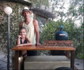 Mário Gomes e a filha Catarina.(Imagem:Arquivo pesssoal)