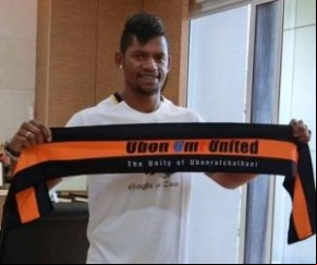 Vanderlei é apresentado por clube da Tailândia após agem pelo River-PI este ano.(Imagem:Divulgação/Ubon UMT United)