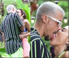 Como você viu no ESTRELANDO, Anitta está em uma ilha paradisíaca com mais nove amigos, para gravar o reality Ilhados com Beats. No primeiro dia, a cantora flertou com o ator Felipe(Imagem:reprodução)