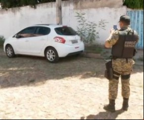 Polícia encontrou carro do procurador no sábado (18).(Imagem:Reprodução/TV Clube)