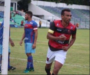Eduardo pelo Flamengo-PI no Piauiense 2017.(Imagem:Renan Morais)