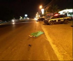 Morador de rua morre atropelado na BR-343 em Teresina.(Imagem:Portalr10)
