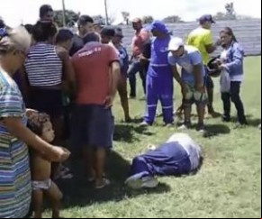 Vítima usada uma tornozeleira eletrônica.(Imagem:Reprodução)