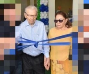 Morre em São Paulo, dona Zefinha, esposa do empresário Jorge Batista(Imagem:Reprodução)