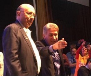MDB confirma Germano Rigotto como vice de Meirelles.(Imagem:Cristine Gallisa/RBS TV)