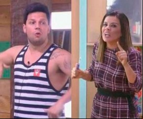 Mara Maravilha e Thiago Servo discutem feio em A Fazenda.(Imagem:MSN)