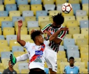 Fluminense bate Nacional Potosí e encaminha classificação na Sul-Americana.(Imagem:Lance)