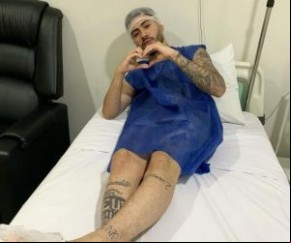Kevinho a por cirurgia para remoção de apêndice.(Imagem:Instagram)