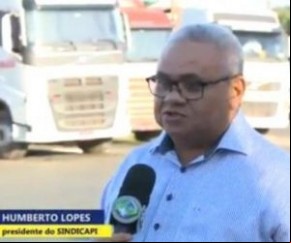Humberto Lopes, presidente do Sindicato dos Transportadores de Cargas e Logística do Estado do Piauí (Sindicapi).(Imagem:florianonews.piauiconectado.com)