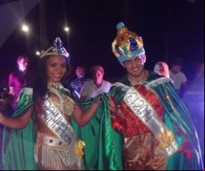 Rei Momo e Rainha do Carnaval 2014.(Imagem:FlorianoNews)