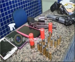 Armas e farta quantidade de munições são apreendidas em operação da Polícia no Piauí(Imagem:Click Parnaíba)
