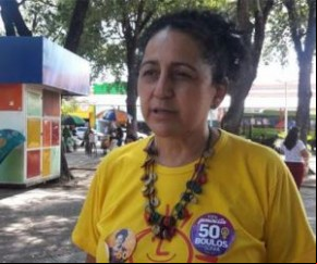 Sueli Rodrigues, candidata do PSOL.(Imagem:florianonews.piauiconectado.com)