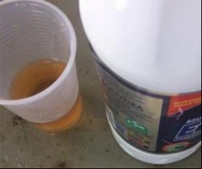 Mulher é flagrada tentando entrar com cachaça no presídio de Parnaíba.(Imagem:florianonews.piauiconectado.com)