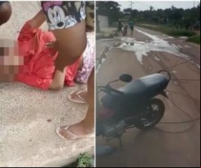 Fio de alta tensão cai e atinge garota em motocicleta no Norte do Piauí(Imagem:Revista AZ)