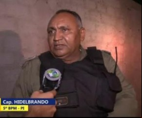 Capitão Hildebrando, do 5º BPM(Imagem:florianonews.piauiconectado.com)