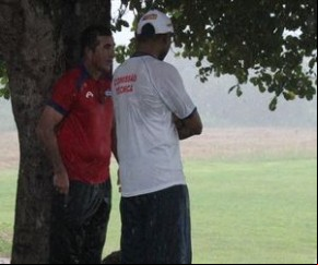 Paulo Moroni e Marcão comandam último coletivo com equipe diferente da Copa do Nordeste.(Imagem:Emanuele Madeira/Globoesporte.com)