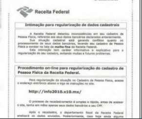 Dados Bancários   No que se refere aos dados bancários de pessoas físicas, ?o contribuinte só os informa à Receita Federal, a seu critério, para fins de débito automático ou depósi(Imagem:Reprodução)