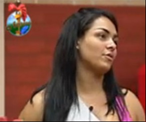   Melancia falou com Daniel sobre o Desafio(Imagem:Reprodução/ Rede Record)