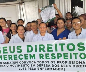 Enfermeiros e técnicos iniciam nesta semana greve nos hospitais estaduais.(Imagem:florianonews.piauiconectado.com)