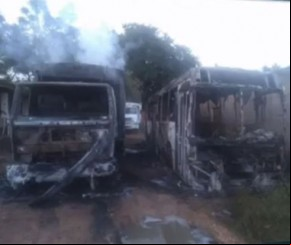 Suspeito diz que ateou fogo em ônibus para se vingar de prefeito.(Imagem:PC-PI)