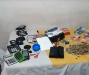 Adolescente é apreendido suspeito de roubar loja de materiais de festas.(Imagem:Reprodução)