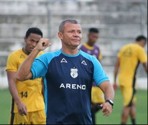 Marcinho Guerreiro é o novo técnico do River.(Imagem:Treze FC)