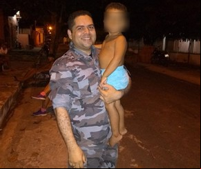 Garoto de 3 anos se engasga com pirulito e é salvo por PM em União.(Imagem:Arquivo pessoal)