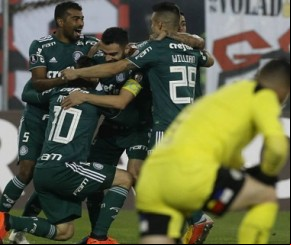 Palmeiras vence Colo-Colo e vai à semifinal da Libertadores.(Imagem:Cesar Greco)