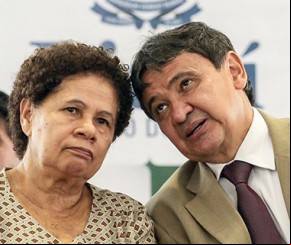 Governador Wellington Dias (PT) e Vice Regina Sousa (PT)(Imagem:Roberta Aline)