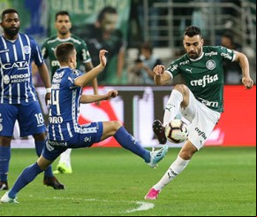 Palmeiras acorda, goleia o Godoy Cruz e avança na Libertadores.(Imagem:Divulgação)