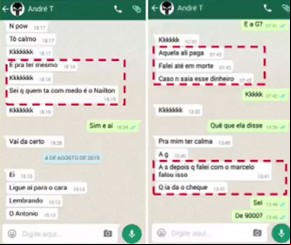 Mensagens provam elo entre policiais e suspeitos de fraudar concursos.(Imagem:florianonews.piauiconectado.com)