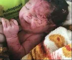 Bebê que nasceu em acidente em SP deixa hospital.(Imagem:O Globo)