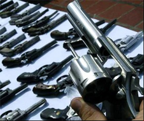 Em Teresina, 99% das armas usadas em crimes são revólveres ou pistolas.(Imagem:florianonews.piauiconectado.com)