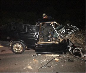 Idosa morre em acidente na BR-135 em Eliseu Martins.(Imagem:PRF)