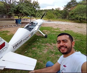 Pesquisador piauiense desenvolve protótipo de avião com propulsão elétrica.(Imagem:Arquivo pessoal)