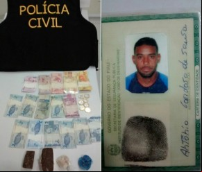 Polícia prende homem e estoura boca de fumo em Água Branca.(Imagem:florianonews.piauiconectado.com)