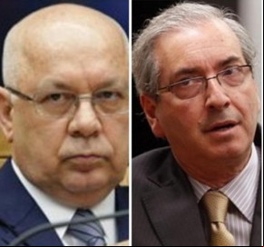 Ministro Teori Zavascki      Eduardo Cunha(Imagem:Divulgação)