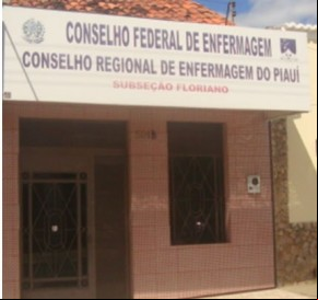 Escritório do Coren em Floriano-PI.(Imagem:FlorianoNews)