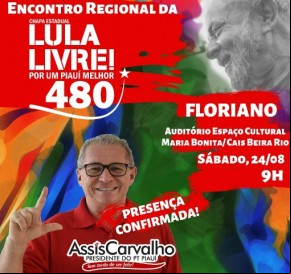 Floriano sedia encontro da chapa estadual do PT 