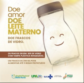 Com baixo estoque de leite humano, Hospital Tibério Nunes convoca voluntárias para doação.(Imagem:Reprodução/Instagram)