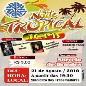 Noite Tropical na IB em Floriano-PI(Imagem:Cartaz)