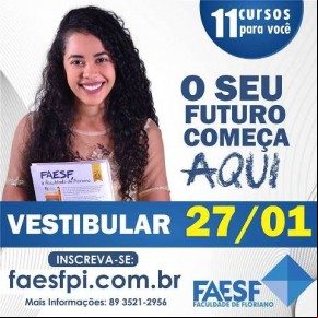 FAESF oferece os melhores professores e infraestrutura moderna.(Imagem:Divulgação)
